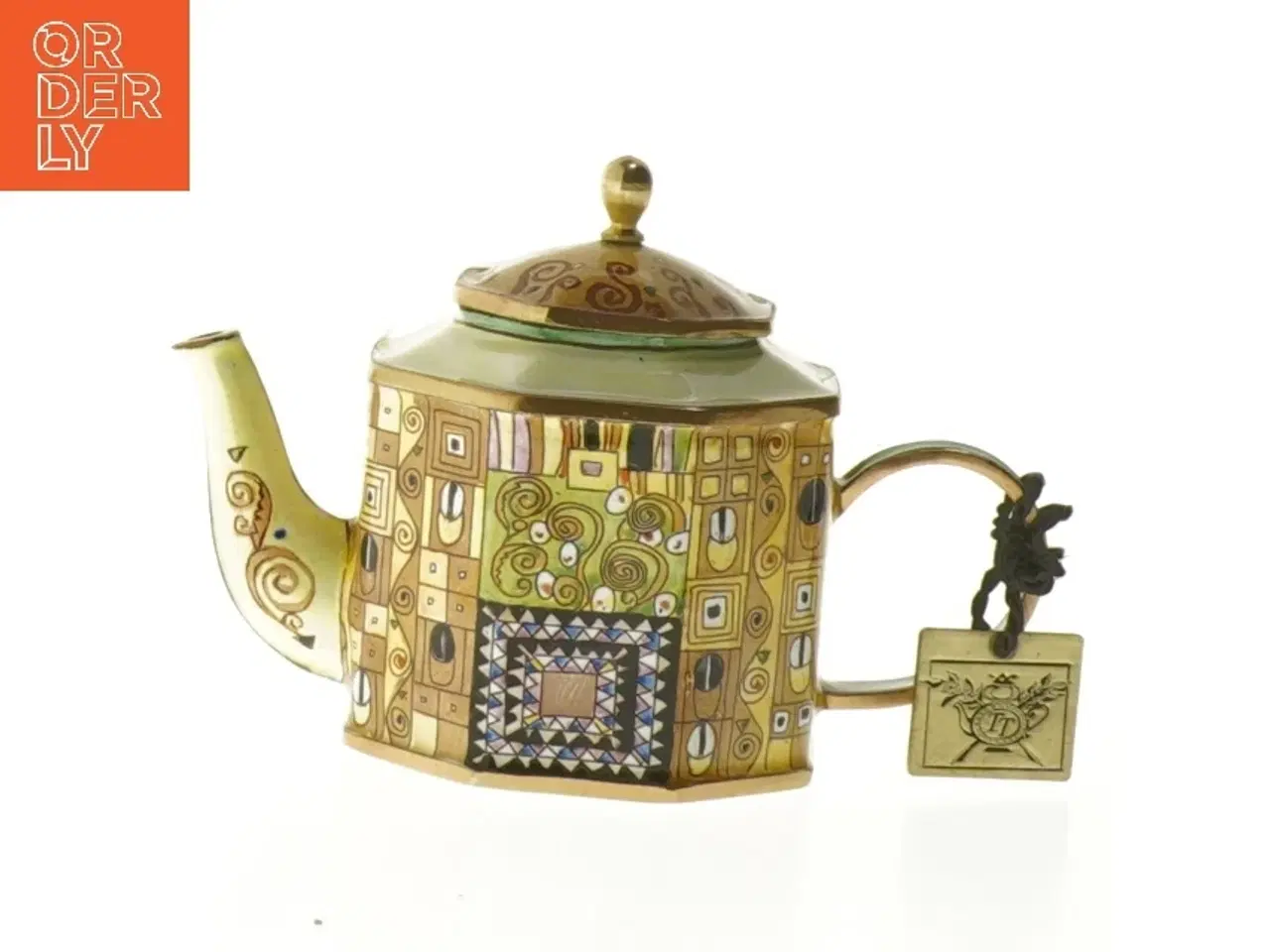 Billede 4 - Dekorativ keramisk tekande fra Goebel (str. 8,5x13 cm)