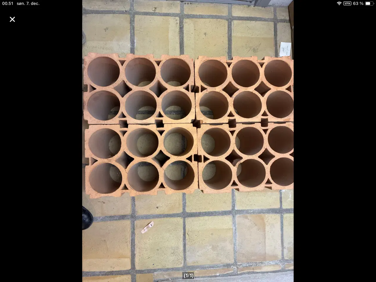 Billede 1 - Vinreol i brændt ler