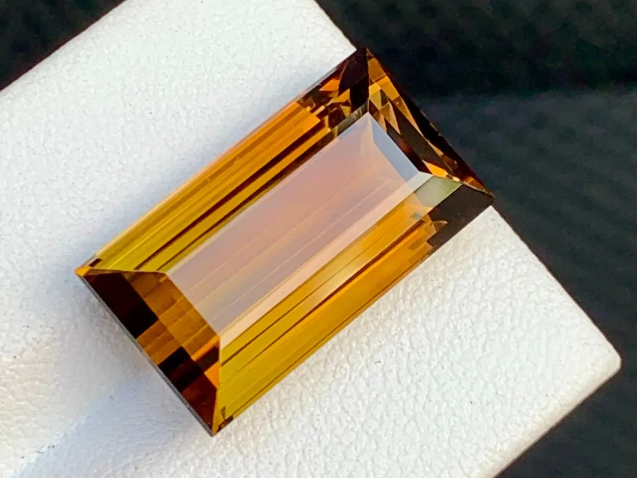 Billede 3 - Orange, Gul Turmalin - 19.25 ct - 