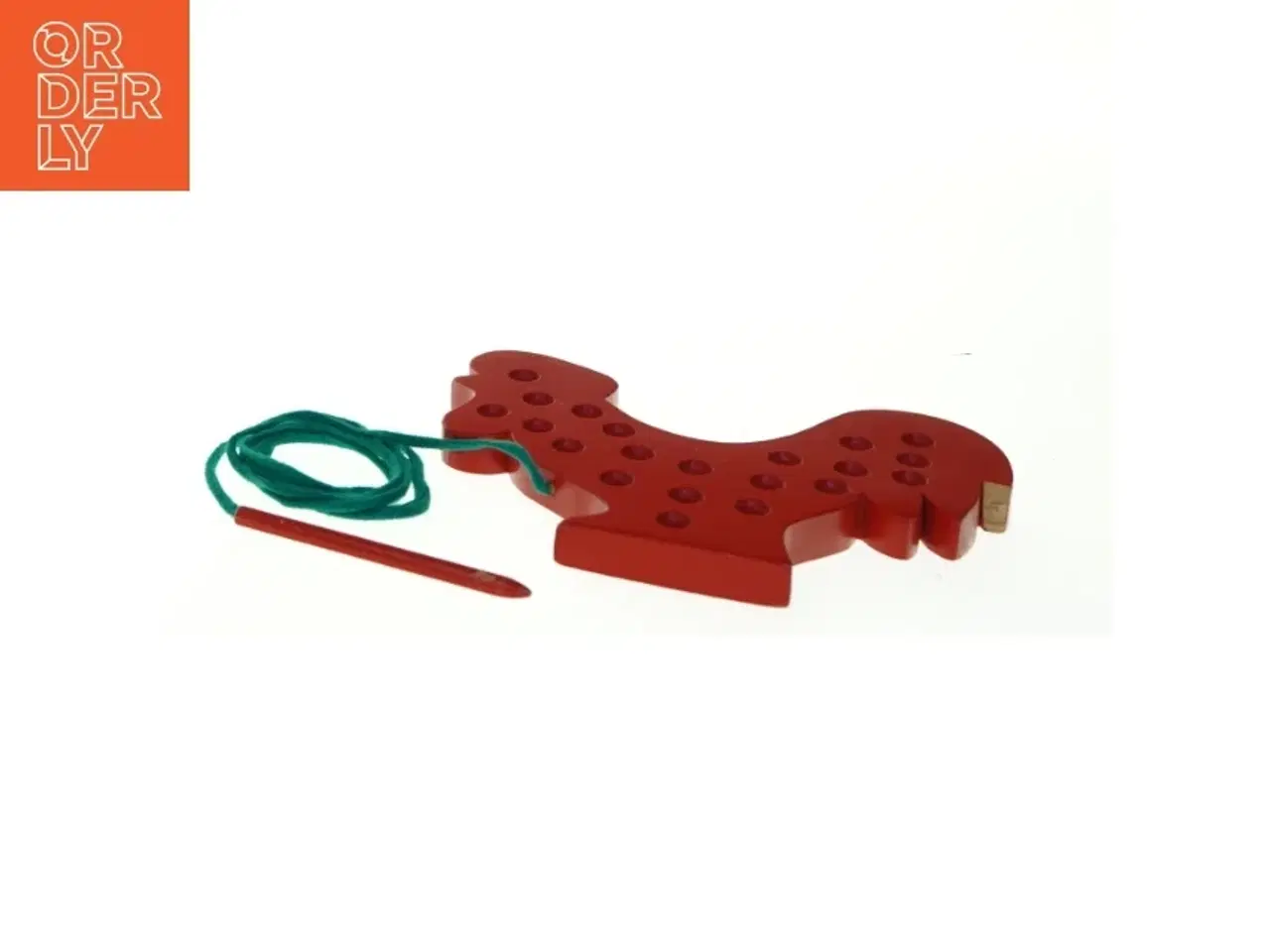 Billede 3 - Træhane træknude læringsspil (str. 24 x. 15 cm)