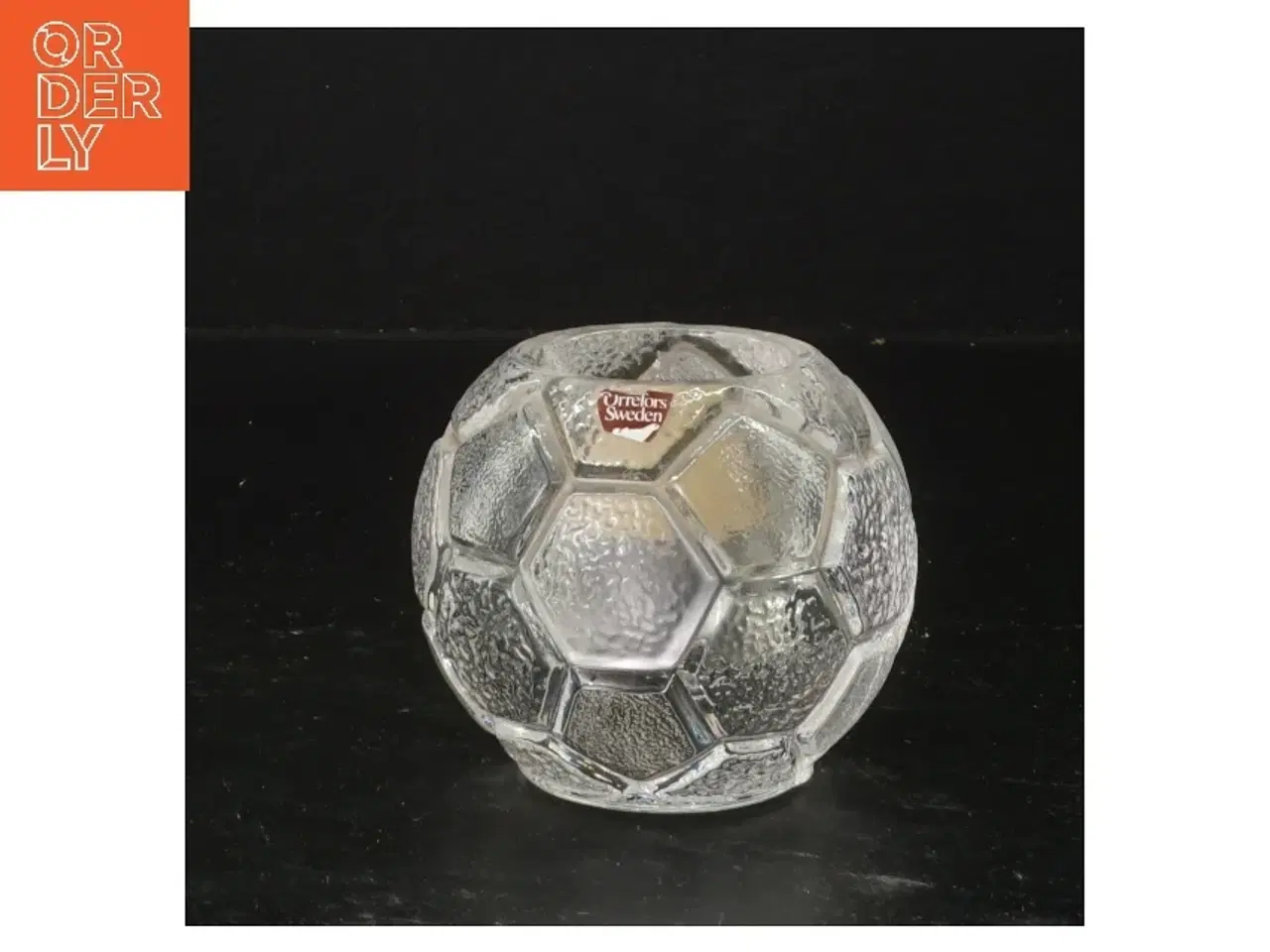 Billede 1 - Glass lysestage fra Orrefors fra Orrefors (str. Ø 7,5 cm)