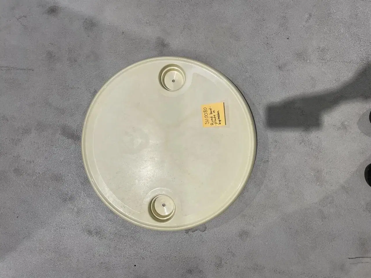 Billede 1 - RUND BORDPLADE M/ 2 KOPHOLDERE