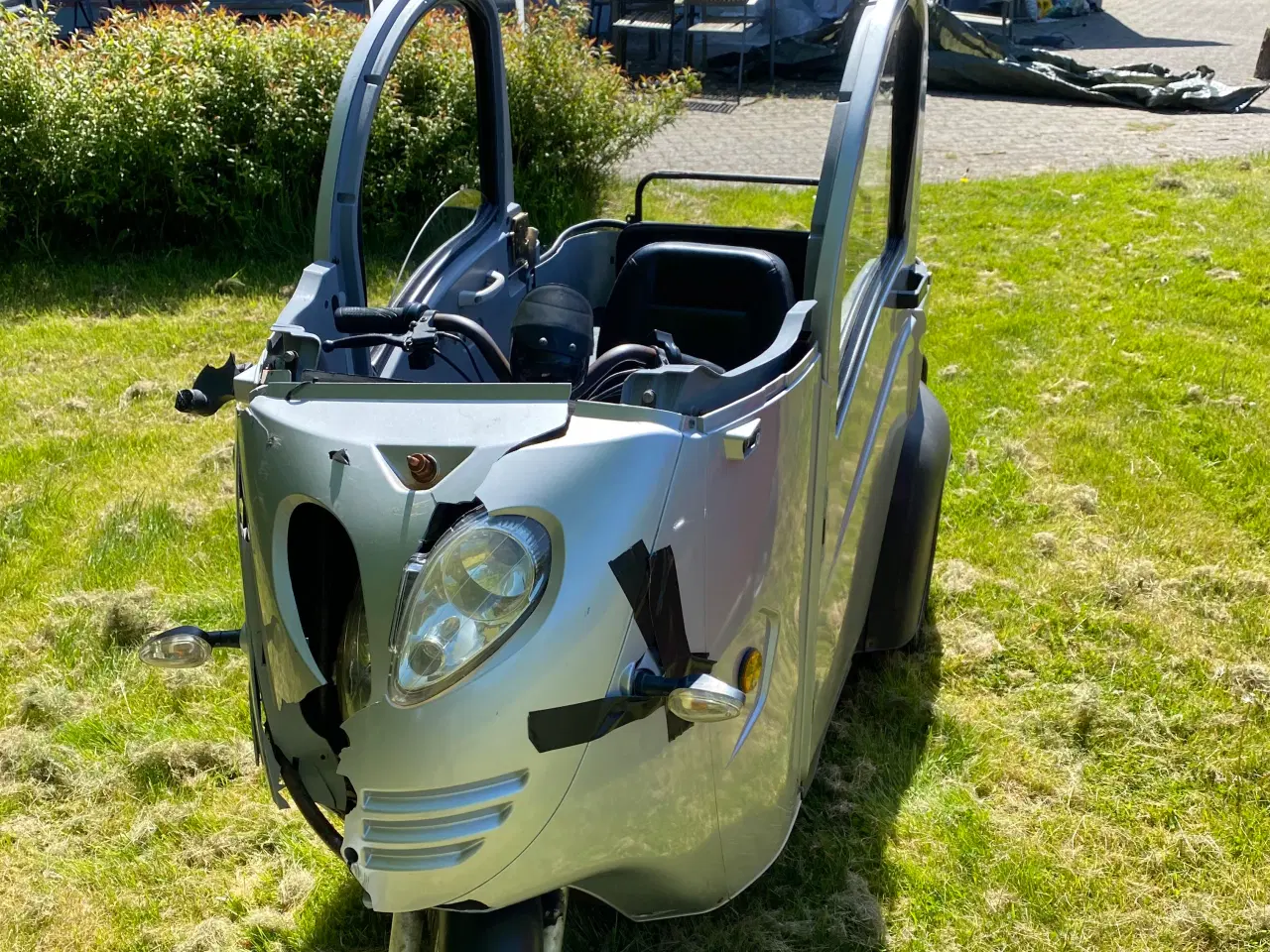 Billede 3 - Cargo Elkabinescooter i grå med skader 