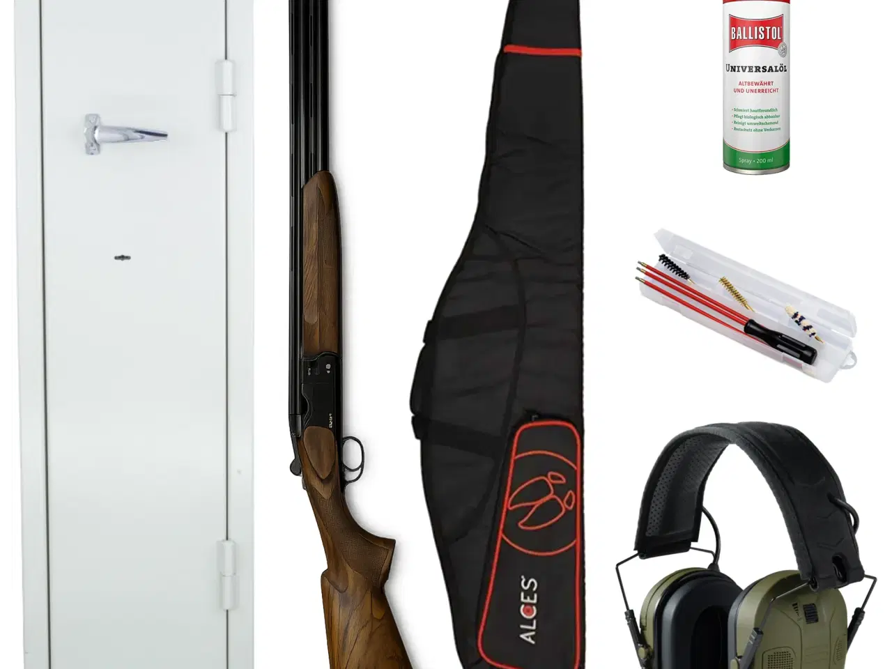 Billede 1 - Reximex RS 912 nyjægersæt incl. våbenskab, foderal, rensesæt, høreværn og olie