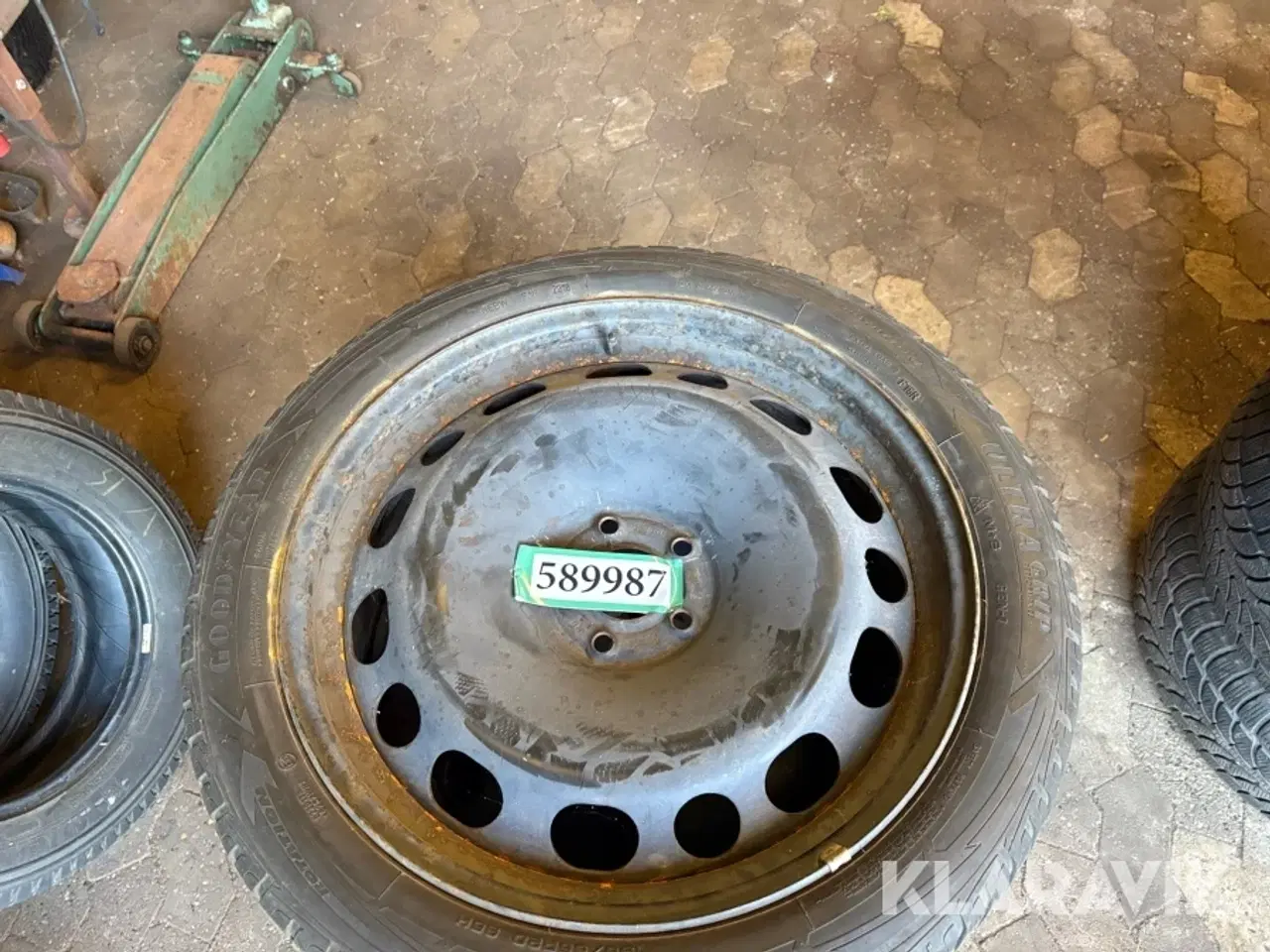 Billede 9 - Dæk på stålfælge Goodyear Ultra grip 4 stk