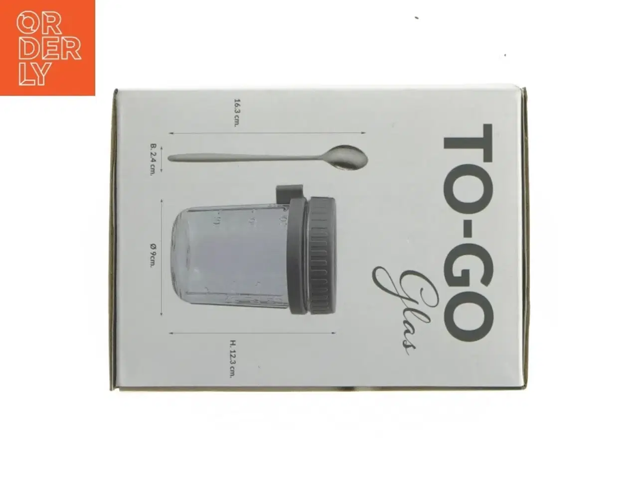 Billede 3 - To-go glas med ske (str. 400ml)