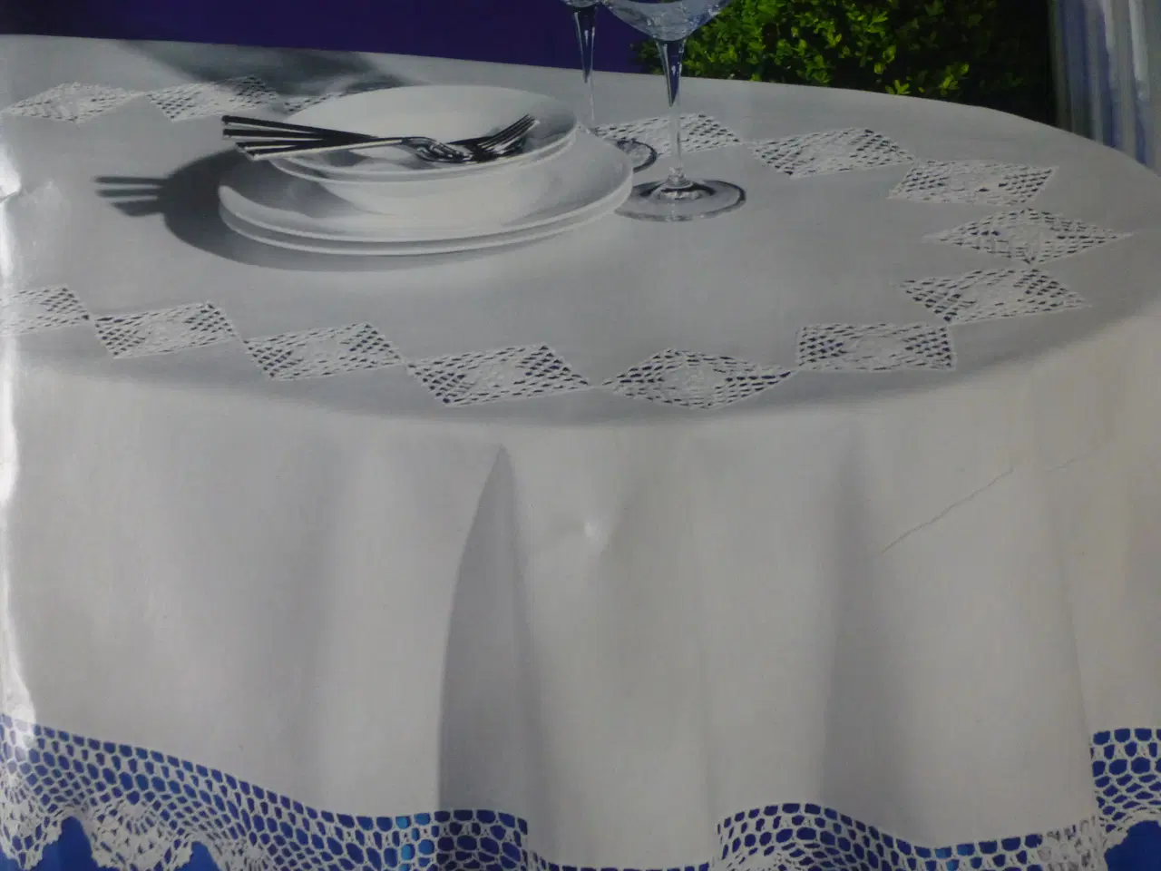 Billede 3 - Dug Bomuld M/Blonder 130+170 