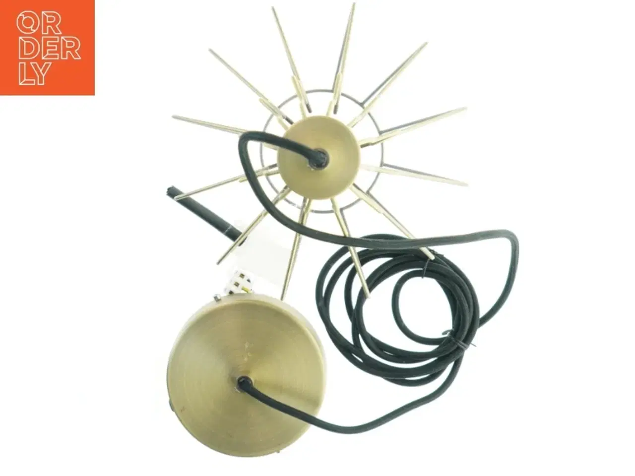 Billede 3 - Pendellampe, antik messing fra Home Collection (str. Ø 22 cm)