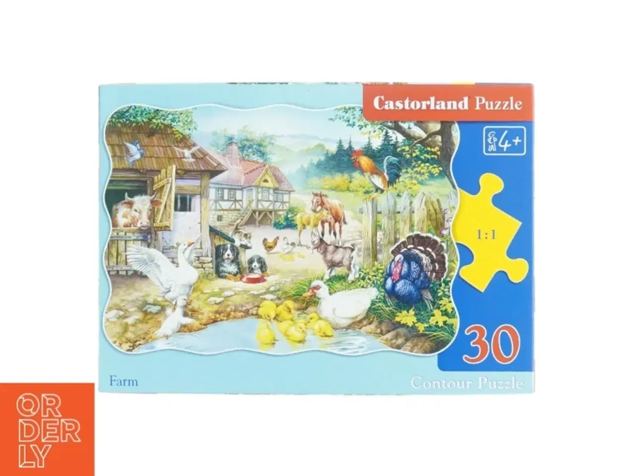 Billede 1 - Castorland bondegårds puslespil fra Castorland (str. 32 x 23 cm)