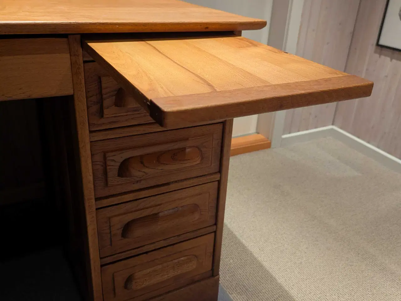Billede 3 - Skrivebord i Egetræ
