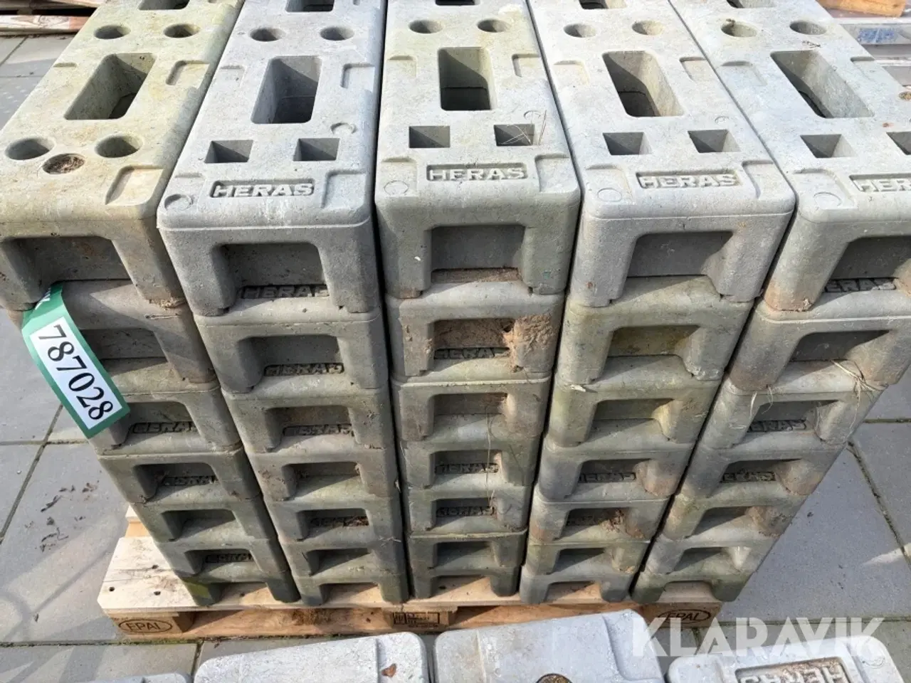 Billede 8 - Heras betonfod 51 styk. Heras
