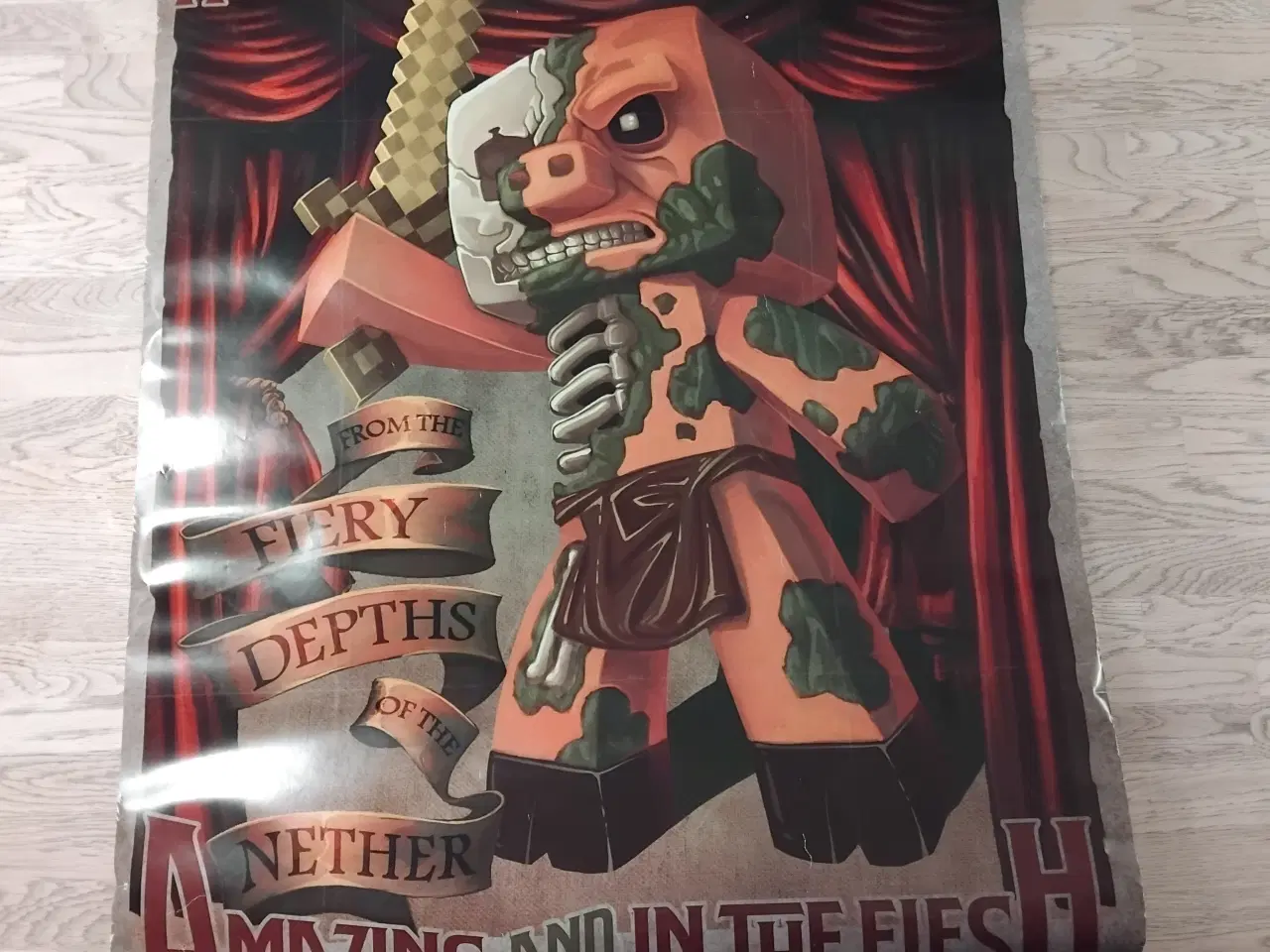 Billede 1 - Minecraft plakat 61x81