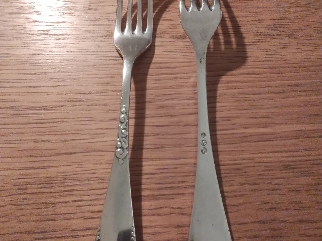 Billede 4 - 2 gafler i Dansk sølv 21,2 cm
