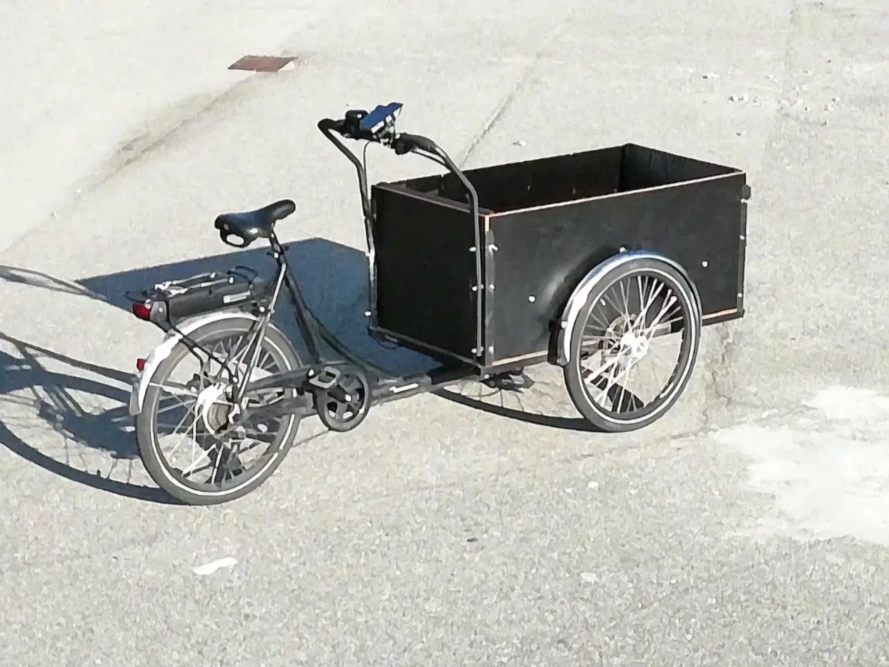Billede 4 - Christiania el ladcykel lang model. 19,2Ah batteri