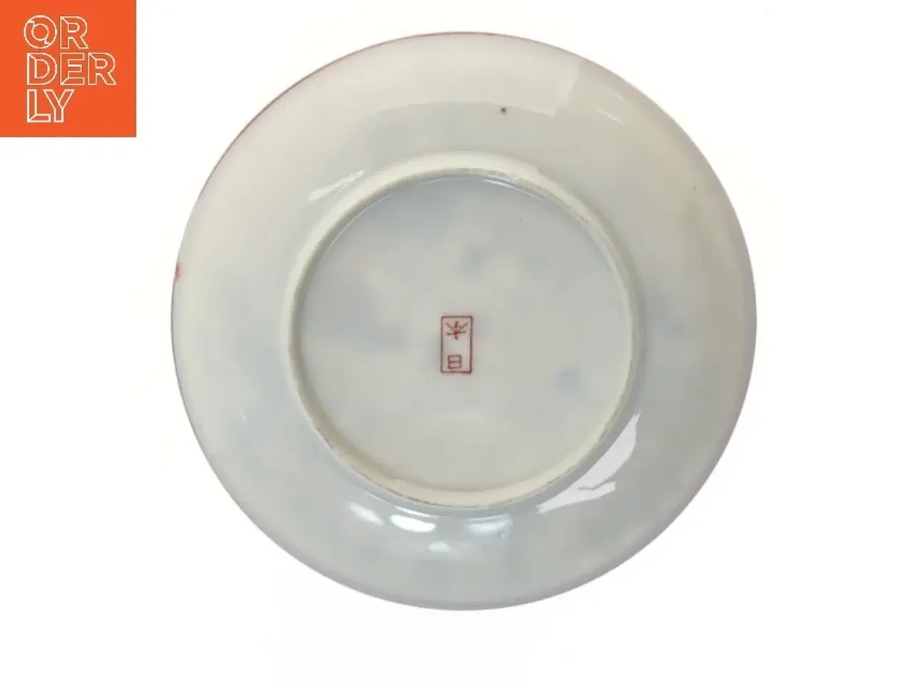 Billede 3 - Dekorativ tallerken med asiatisk design (str. Ø 13 cm)