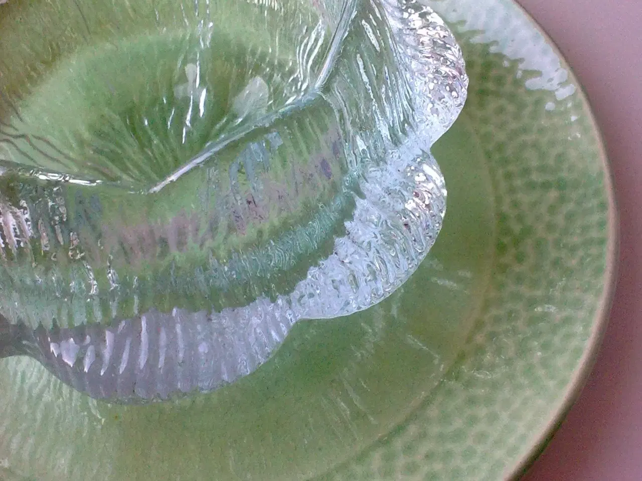 Billede 1 - Åkande SW Holmegaard glas KREA dessert asiet