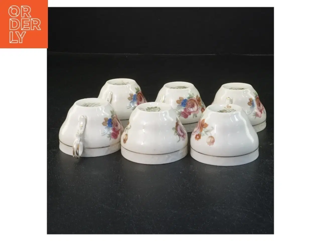 Billede 3 - Rosenborg Kaffekop med underkop sæt fra KPM (str. Ø 11 & 5x7 cm)