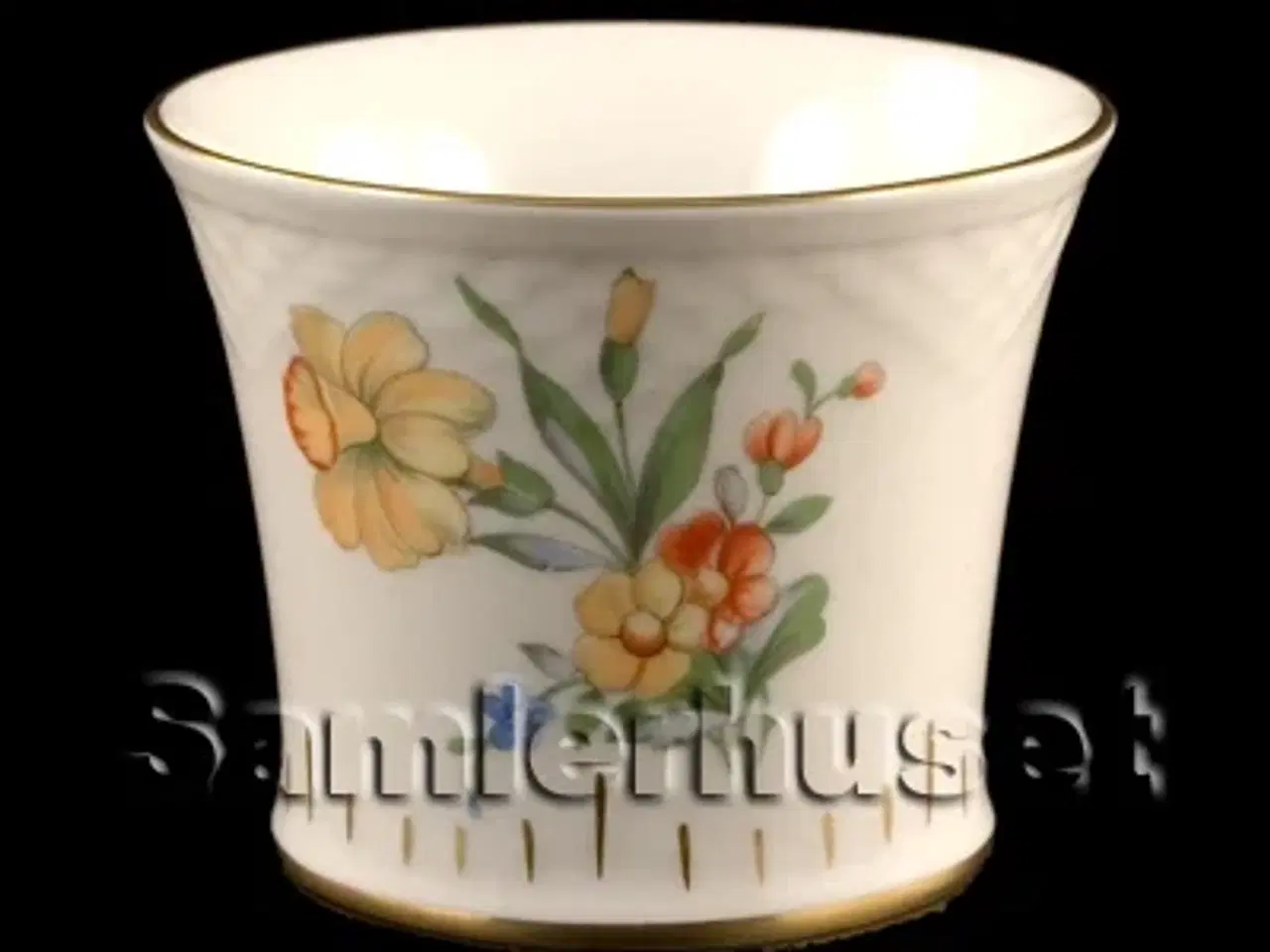 Billede 1 - Saxisk Blomst Cremet Vase