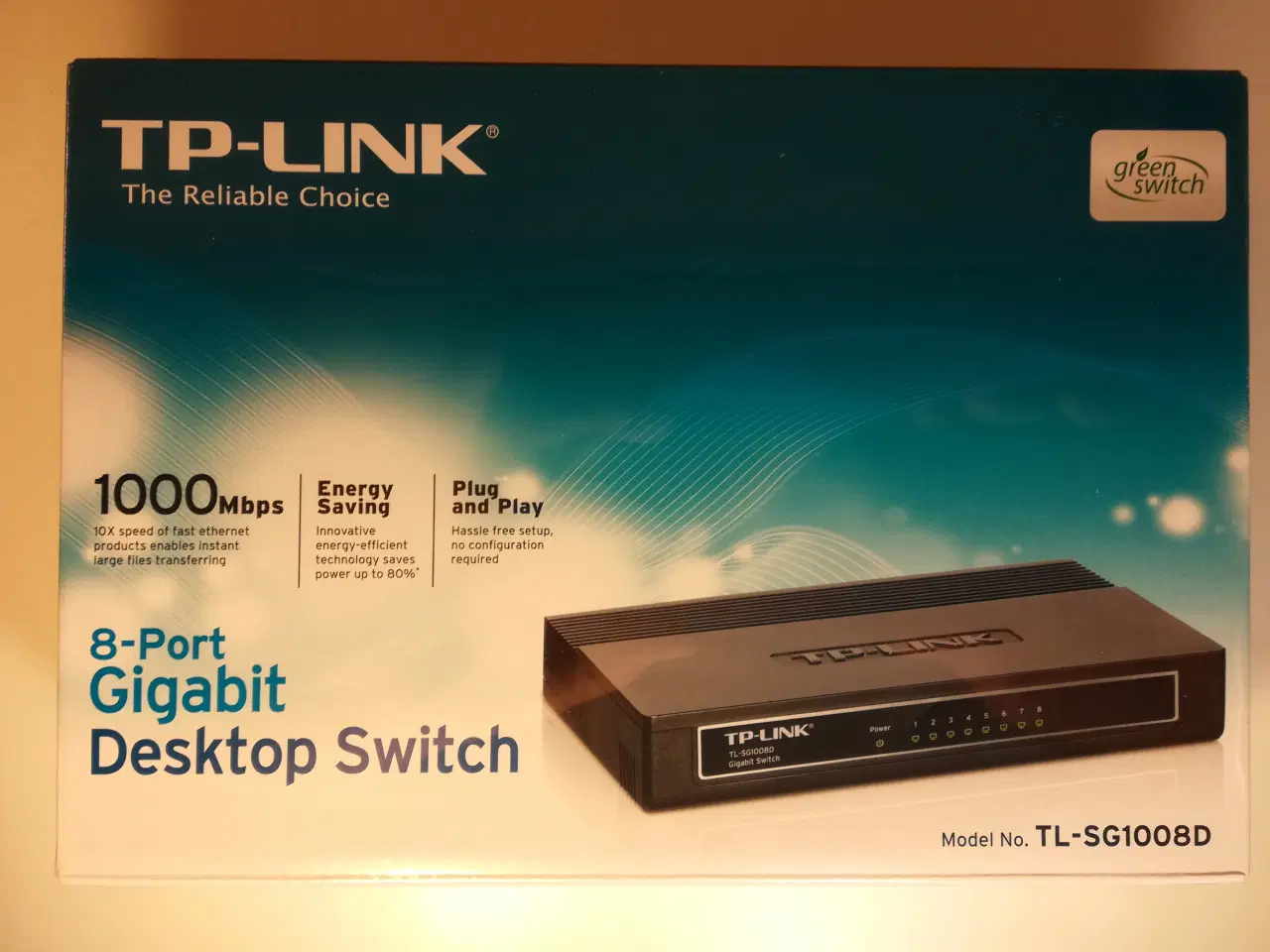 Billede 1 - TP-Link 8-Port Gigabit DesktopSwitch TL-SG1008D V5