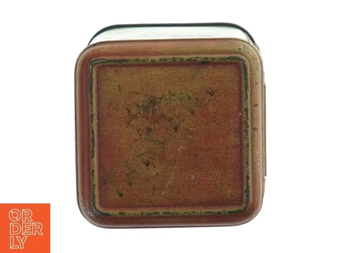 Billede 5 - Antik te dåse (str. H. 14 cm. 8,5 x 8,5 cm)