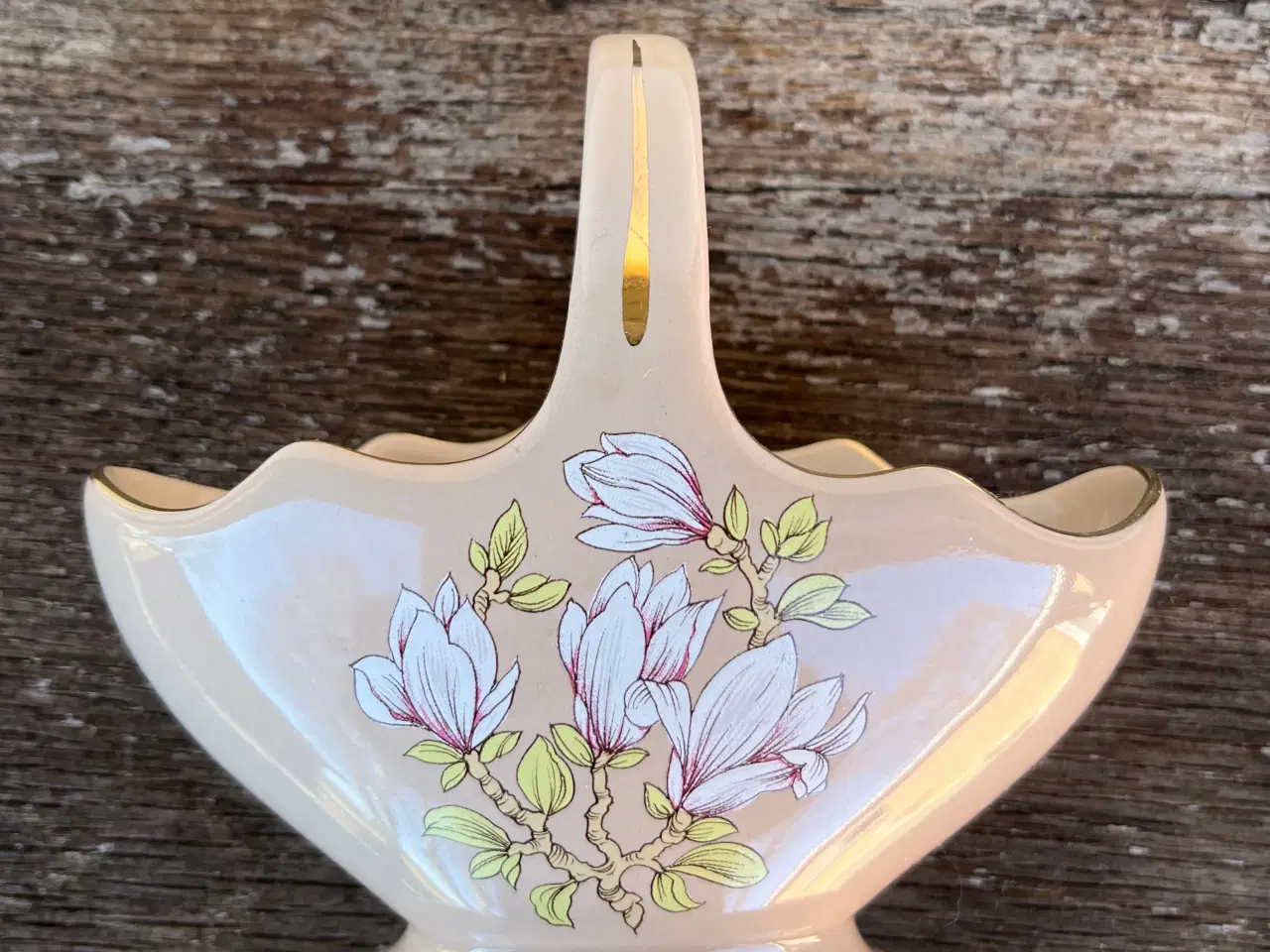 Billede 4 - Keramik skål med magnolia motiv