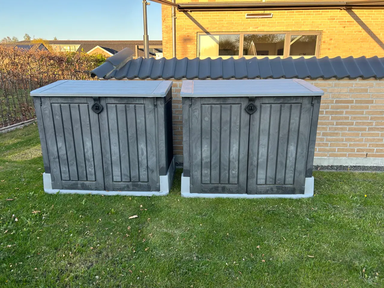 Billede 2 - Opbevaringsboks B132xH114xD72cm grå
