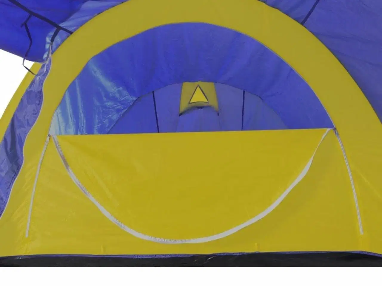 Billede 5 - Campingtelt 4 personer marineblå og gul
