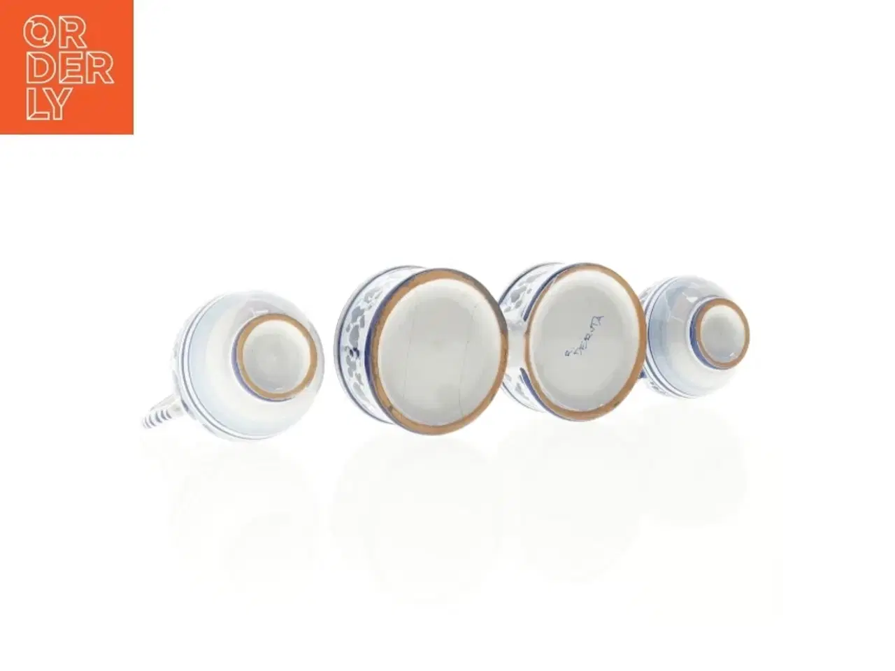 Billede 2 - Olie- eddikesæt i porcelæn med holder (str. 19 x 9 x 14 cm)
