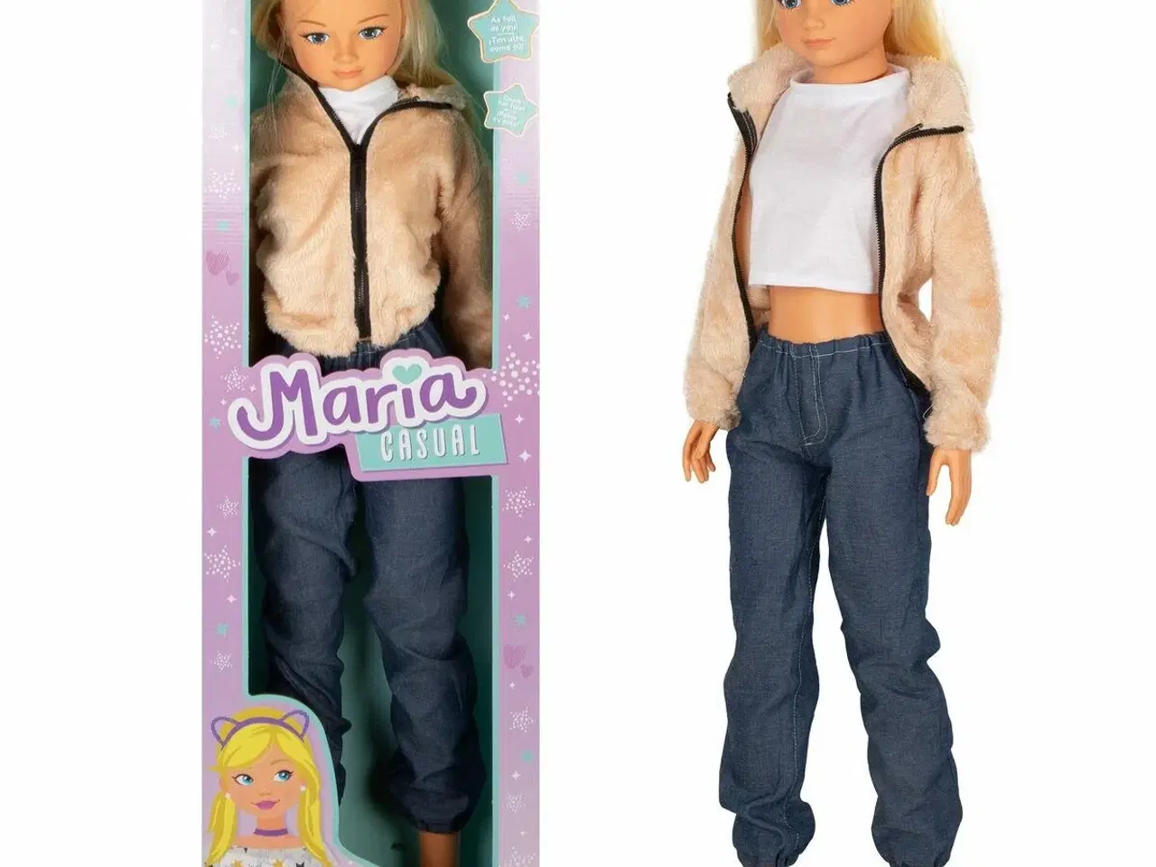 Billede 1 - Dukke - Maria Casual, 105 cm