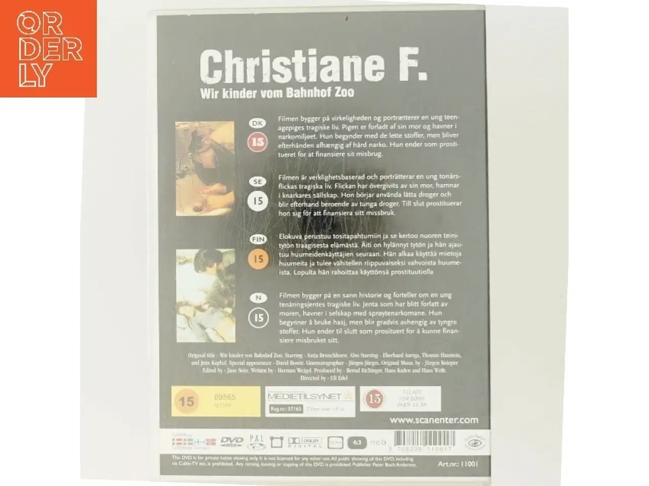 Billede 3 - CHRISTIANE F. Wir Kinder Vom Bahnhof Zoo * Natja Brunckhorst, David Bowie * REGIE: Uli Edel med Natja Brunckhorst (DVD)