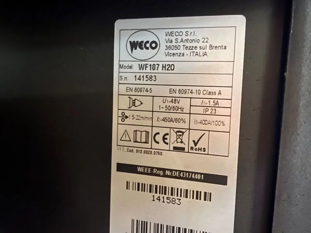 Billede 5 - Weco WF107H20