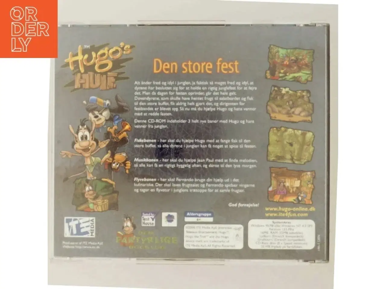 Billede 3 - Hugo&#39;s Hule: Den store fest CD-ROM spil fra ITE Media