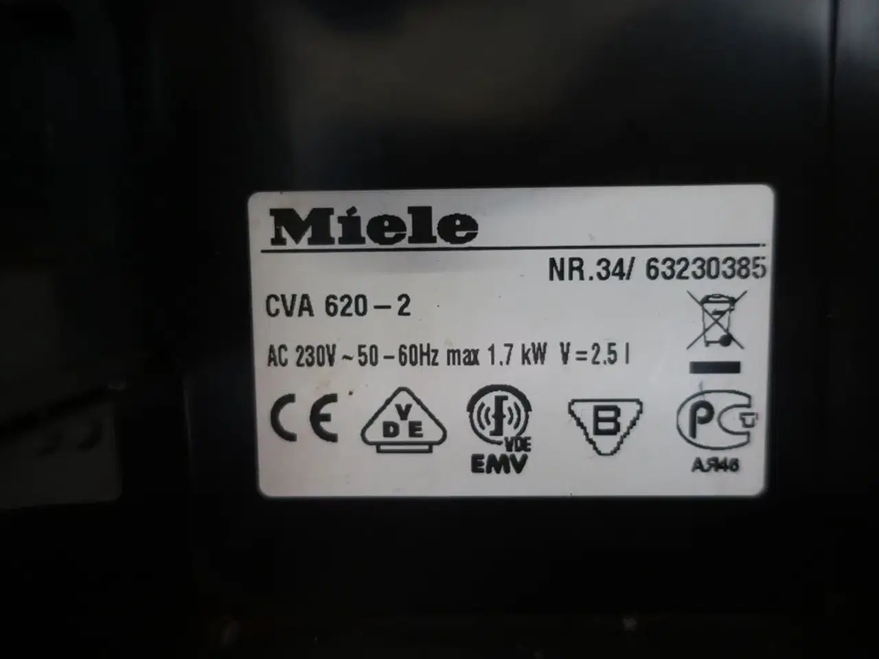 Billede 6 - Indbygnings Kaffemaskine MIELE CVA 620-2
