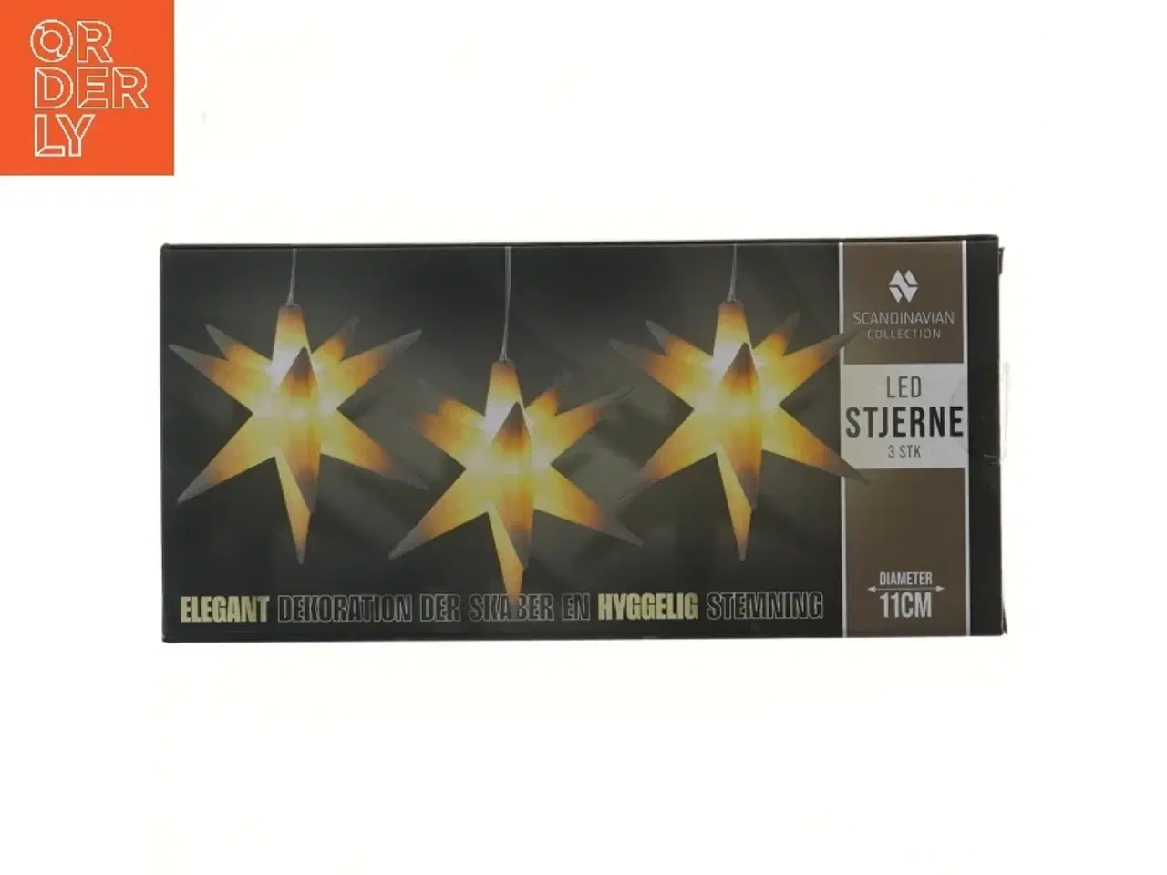 Billede 1 - LED stjernedekoration fra Scandinavian Collection (str. 11 cm)