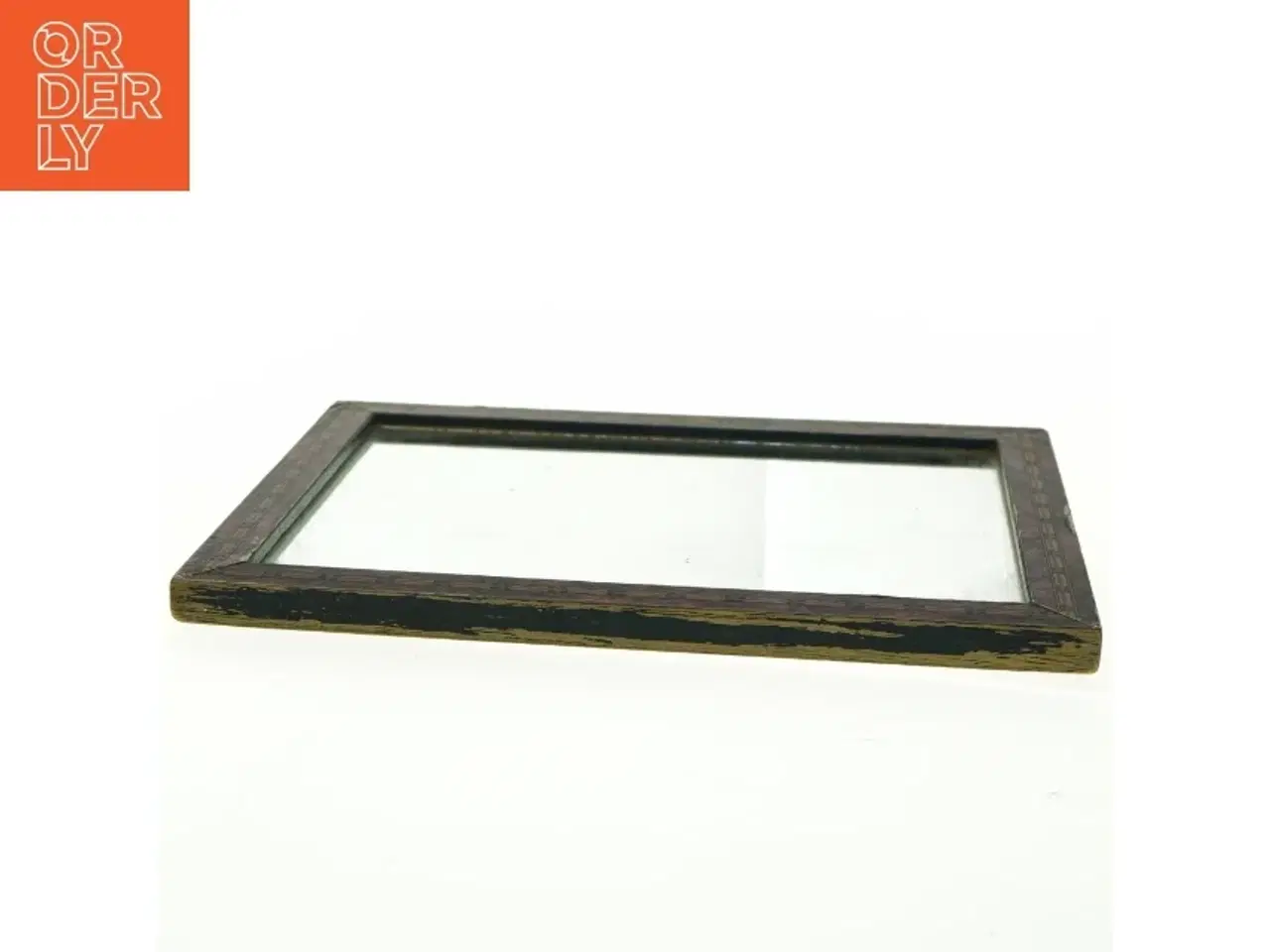 Billede 4 - Brugt træramme /spejl (str. 28 x 23 cm)