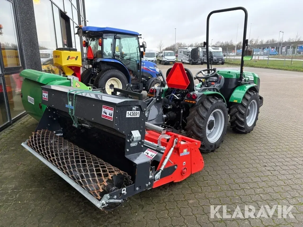 Billede 4 - Traktor Ferrari Cobra 60 AR knækstyret med 3 redskaber