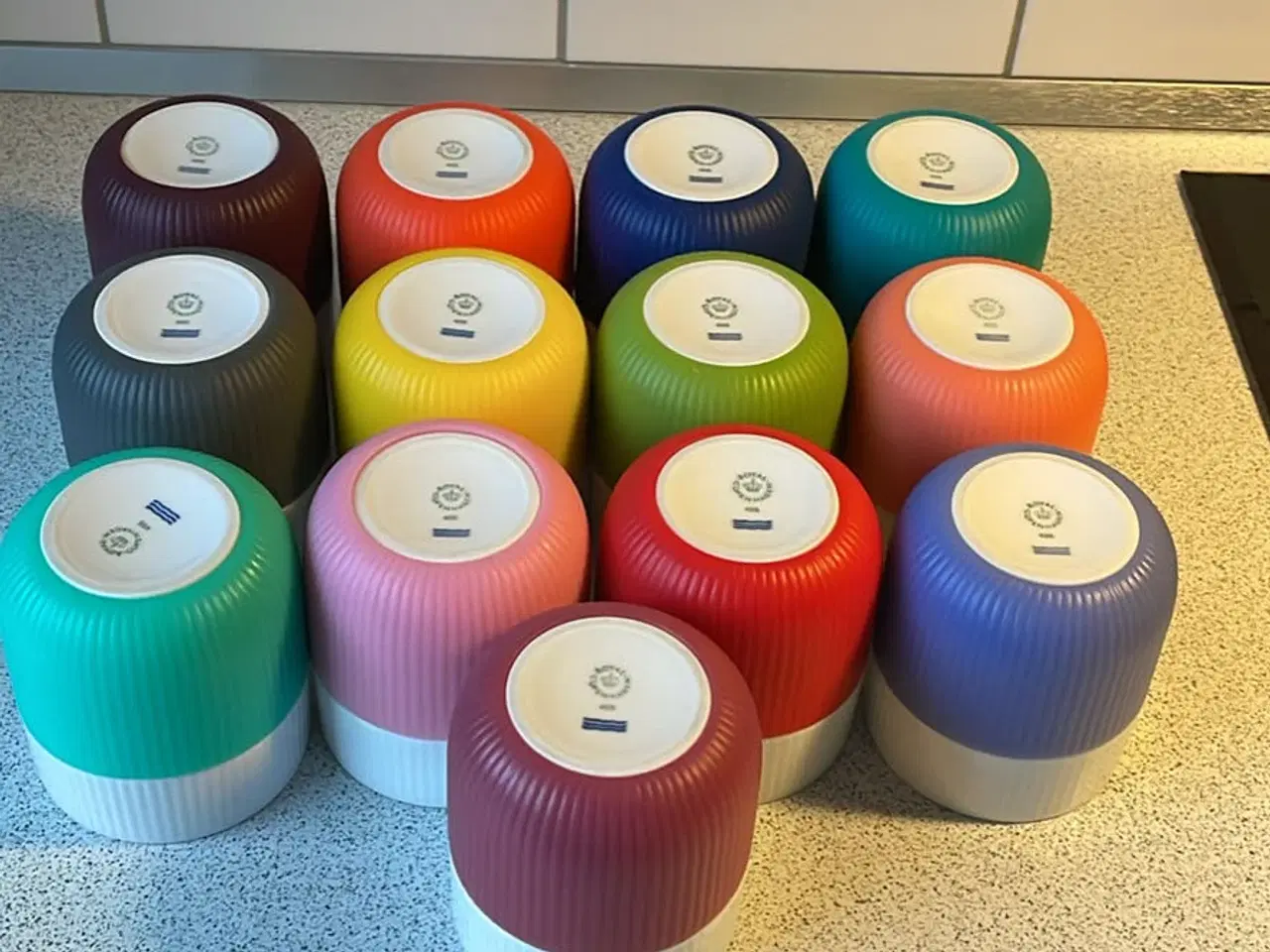 Billede 1 - Royal Copenhagen Riflet Contrast 13 Stk.