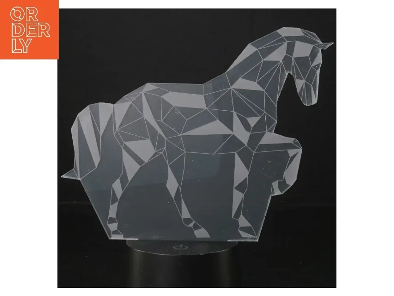 Billede 1 - LED Lys med mange farver og Hestemotiv (str. 20x20 cm)