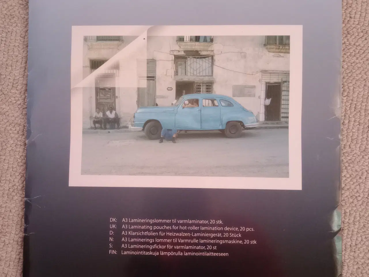 Billede 1 - 20 A3 laminerings  lommer + 500 ark hvidt printerp