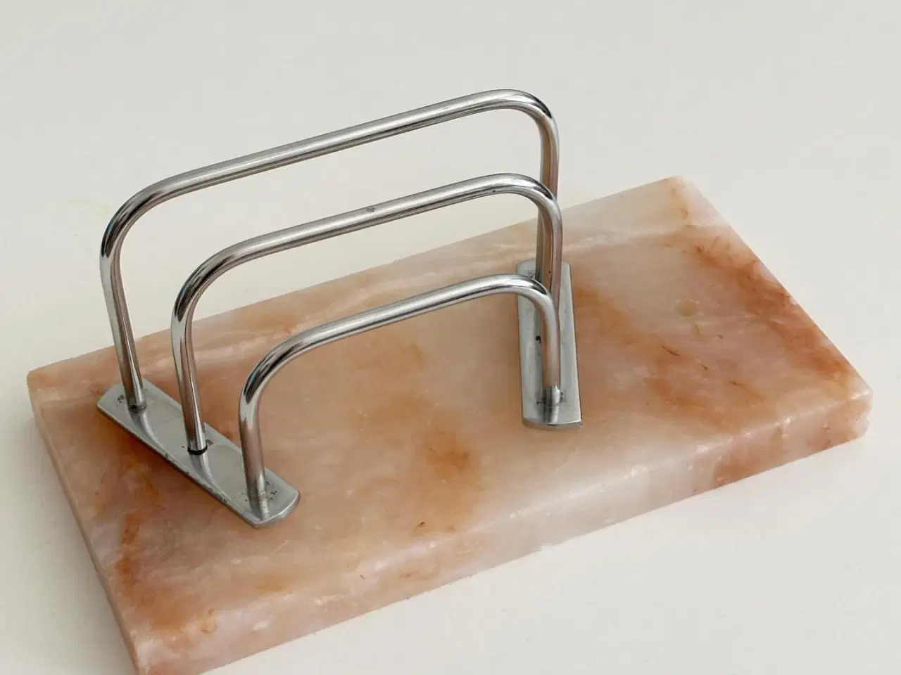 Billede 2 - Vintage brevordner, alabast og metal