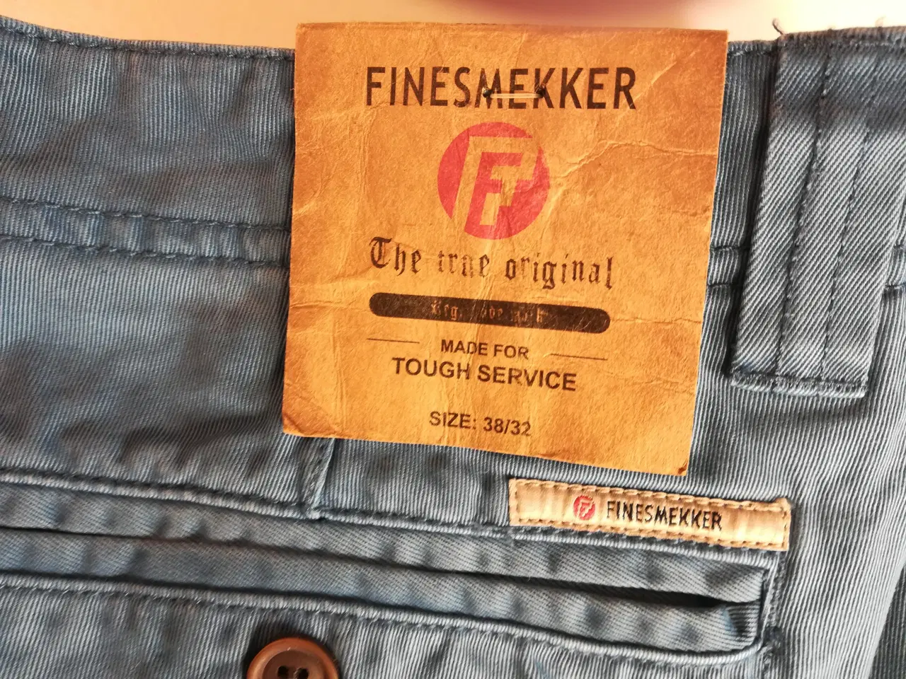 Billede 5 - Finesmekker Chino Bukser, lys blå, robertojeans.dk