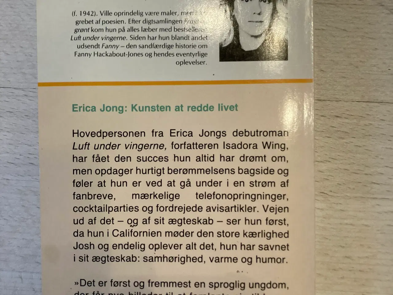 Billede 2 - Kunsten af redde livet, Erica Jong