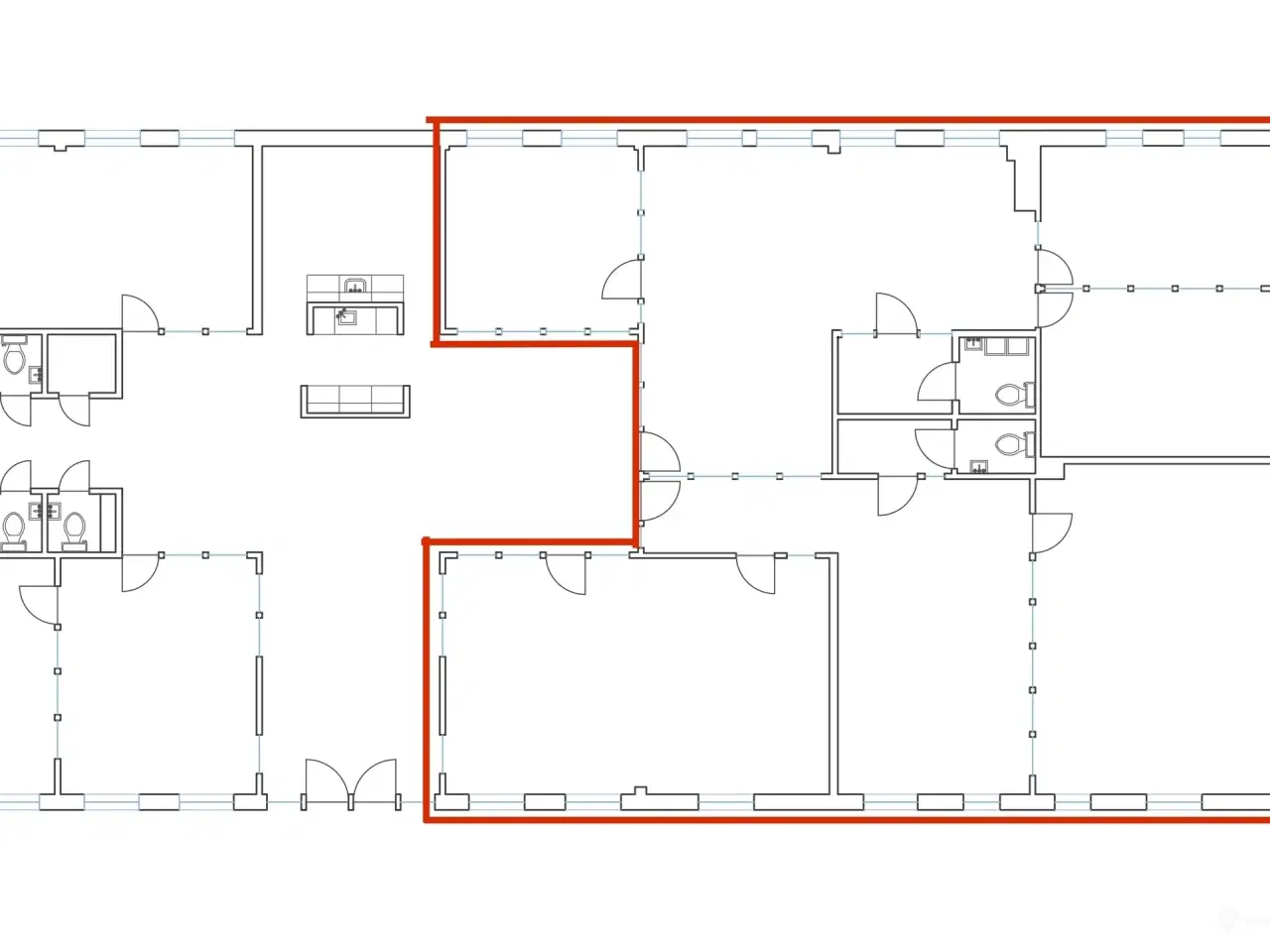 Billede 9 - CHARMERENDE  KONTORLEJEMÅL MED UDSIGT TIL VANDET I NORDHAVN