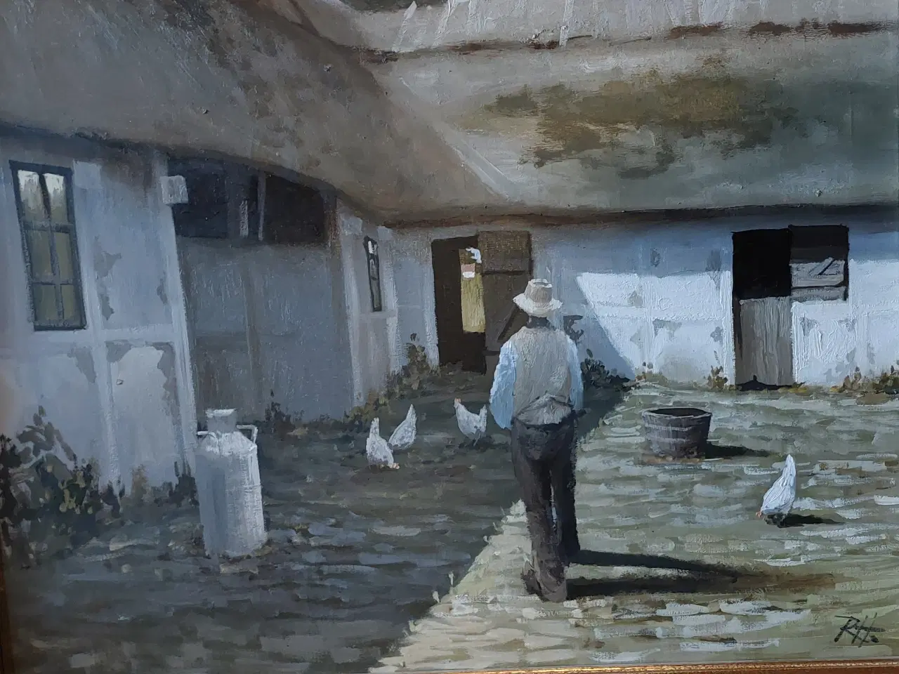 Billede 2 - ROALD HANSEN - ( 1938 - 2018 ) - oliemaleri