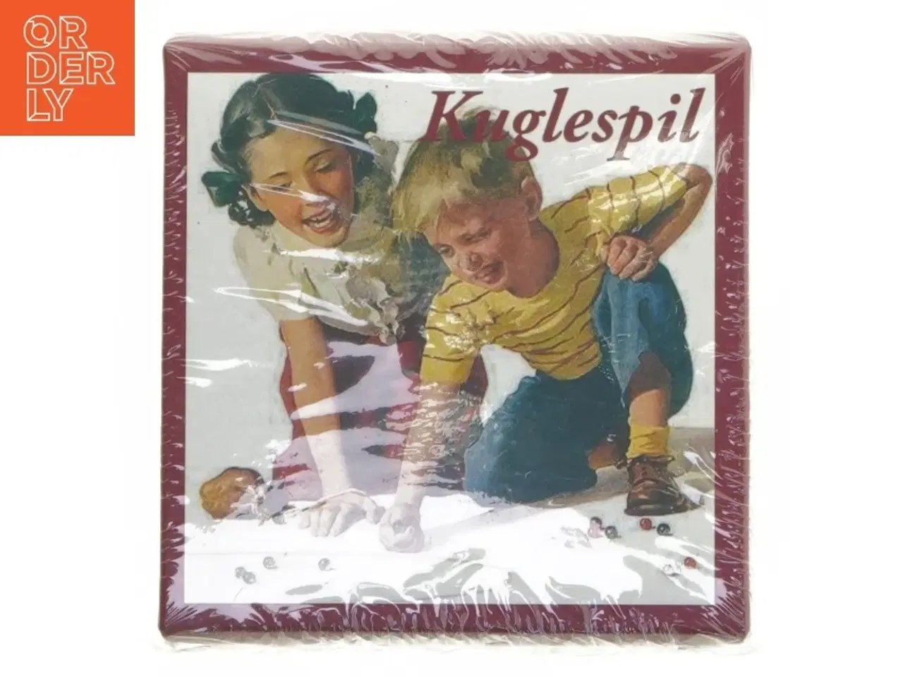 Billede 1 - Kuglespil sæt med marmorkugler fra Nohro (str. 13x13,5 cm)