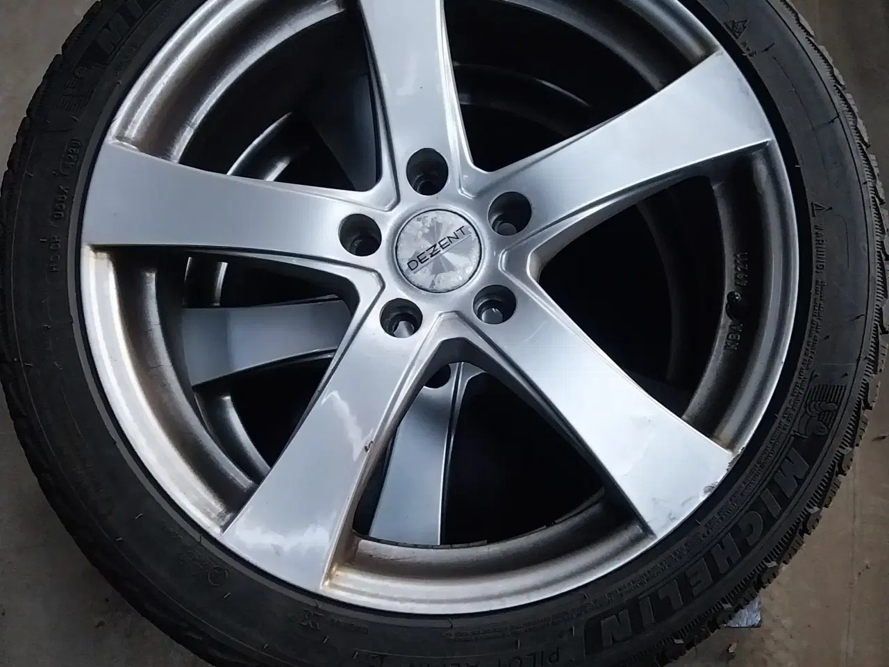 Billede 2 - 5x112 alufælge med vinterdæk