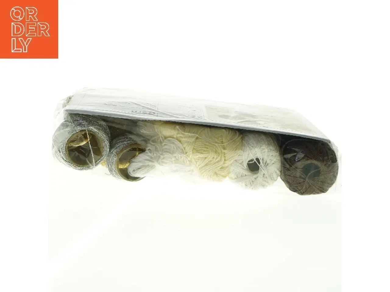 Billede 4 - Garn, bomuld, guldgarn m.m. (715 gram)