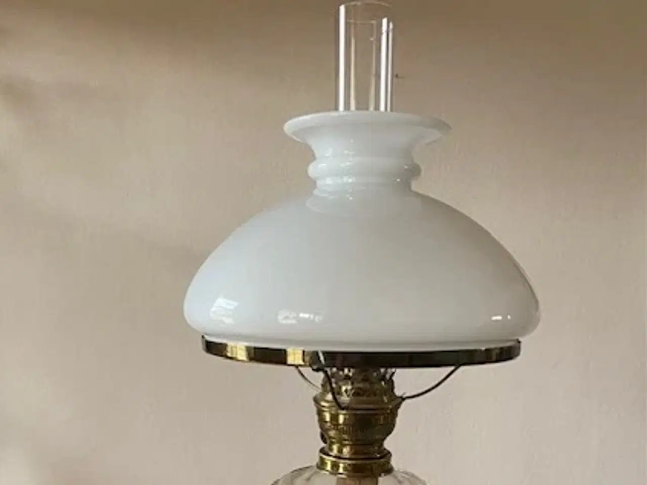 Billede 4 - Olie bordlampe antik