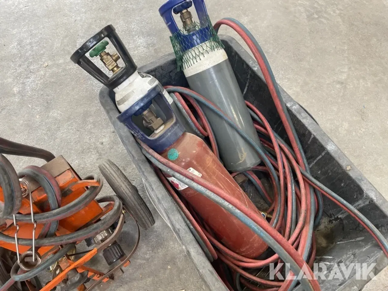 Billede 11 - Ilt vogn med 3 flasker
