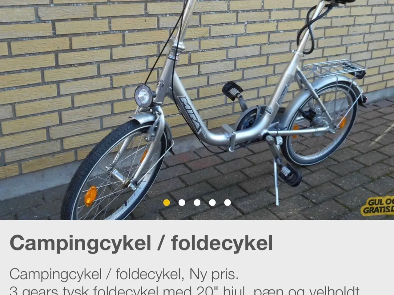 Billede 5 - Følde cykel til camping eller by tur